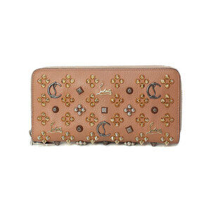 Christian Louboutin Panettone Studded Zip Around Long Wallet
